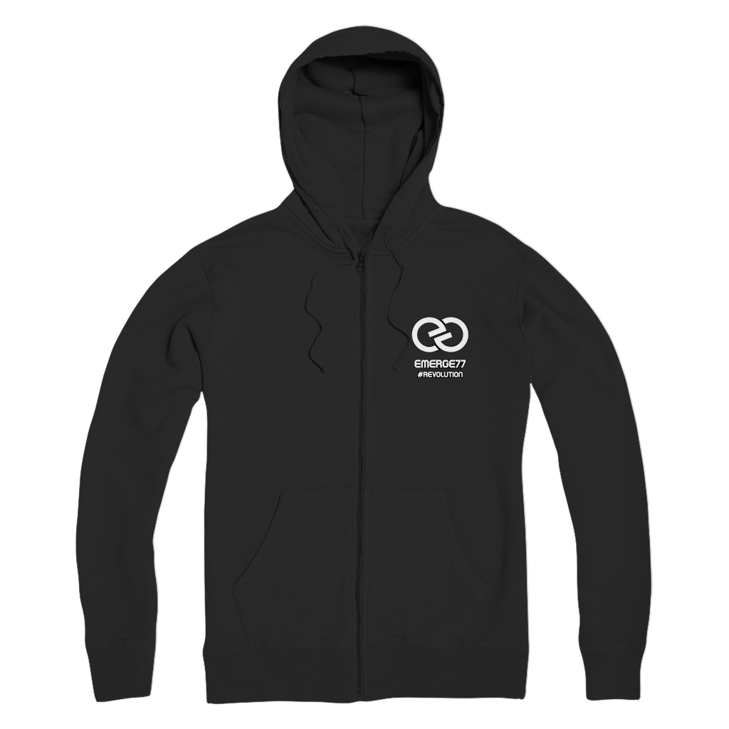 Emerge77 LOGO Premium Adult Zip Hoodie