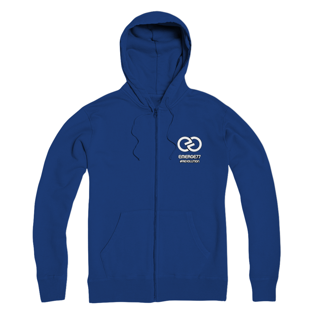 Emerge77 LOGO Premium Adult Zip Hoodie