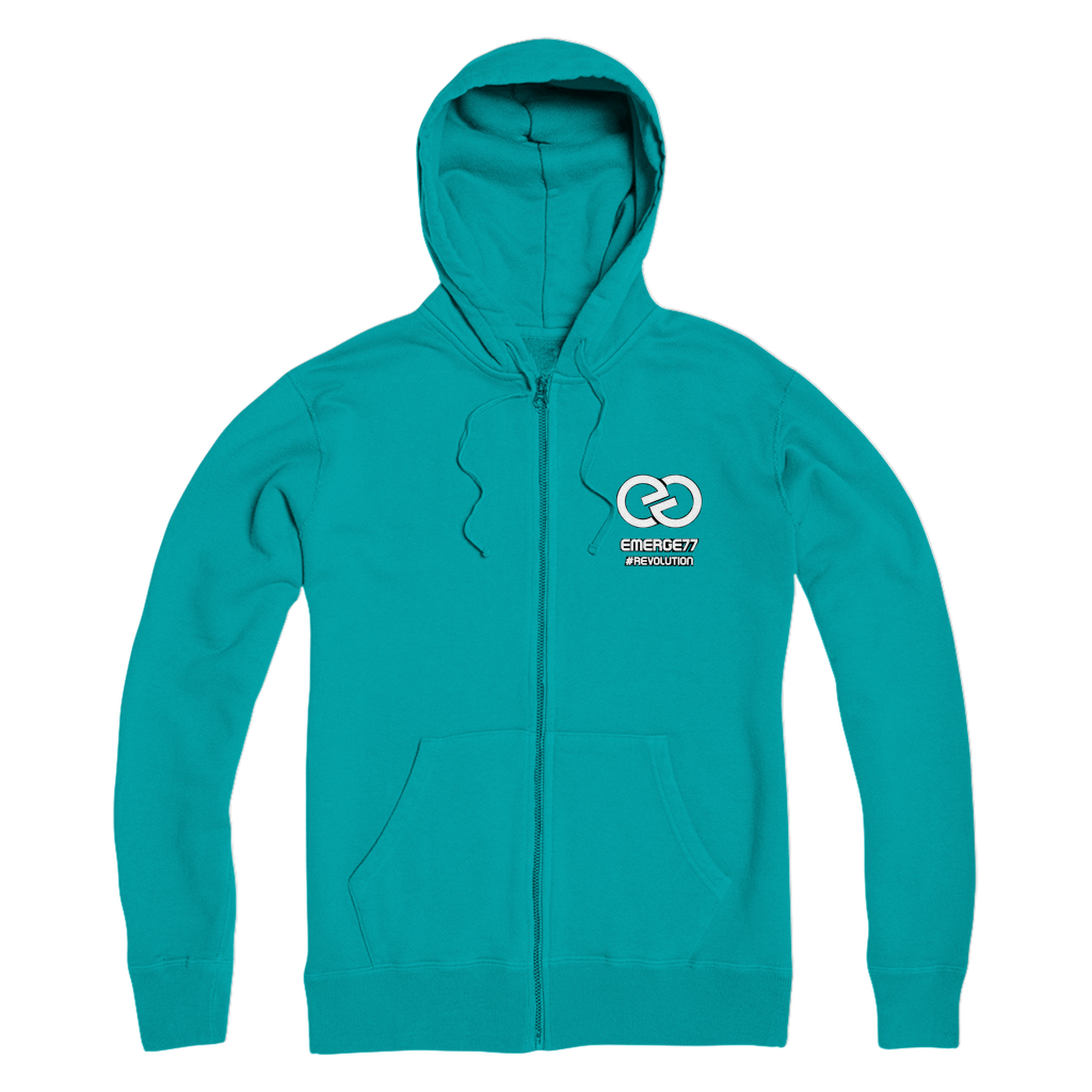 Emerge77 LOGO Premium Adult Zip Hoodie
