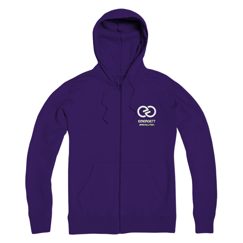 Emerge77 LOGO Premium Adult Zip Hoodie