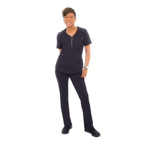 Comfy Gold Zipper, Women's Scrub Set W103