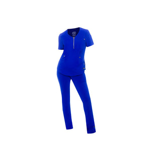 Comfy Gold Zipper, Women's Scrub Set W103