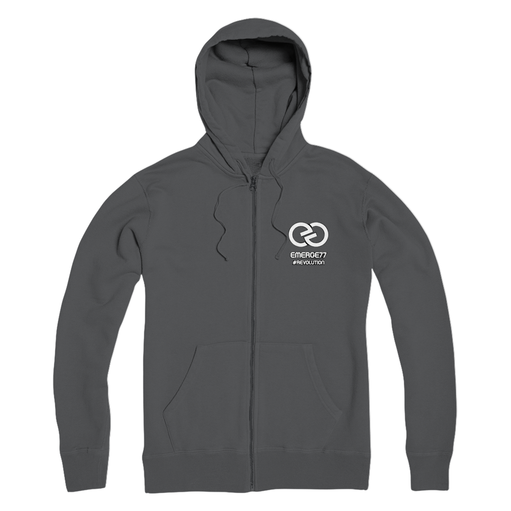 Emerge77 LOGO Premium Adult Zip Hoodie