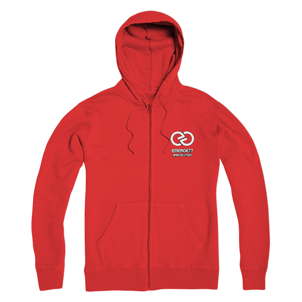 Emerge77 LOGO Premium Adult Zip Hoodie