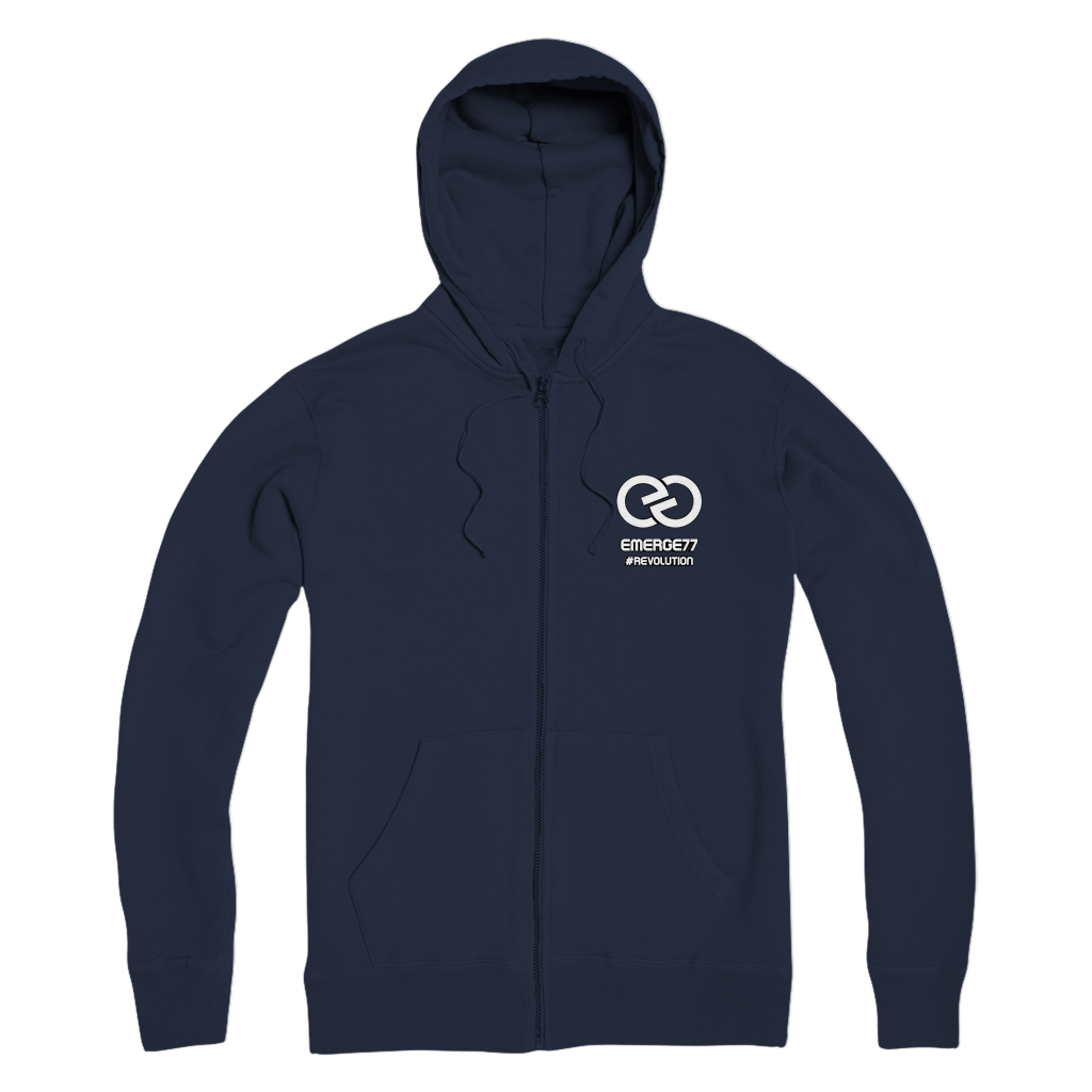 Emerge77 LOGO Premium Adult Zip Hoodie