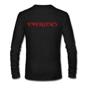 EMERGENCY RN Men's Long Sleeve T-Shirt by Next Level - black