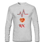 Load image into Gallery viewer, EMERGENCY RN Men&#39;s Long Sleeve T-Shirt by Next Level - heather gray
