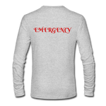 Load image into Gallery viewer, EMERGENCY RN Men&#39;s Long Sleeve T-Shirt by Next Level - heather gray
