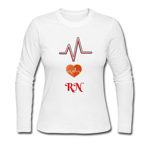 RN Women's Long Sleeve Jersey T-Shirt - white