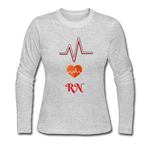 Load image into Gallery viewer, EMERGENCY RN Women&#39;s Long Sleeve Jersey T-Shirt - gray
