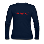 Load image into Gallery viewer, EMERGENCY RN Women&#39;s Long Sleeve Jersey T-Shirt - navy
