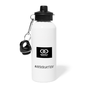 EMERGE77 LOGO Water Bottle - white