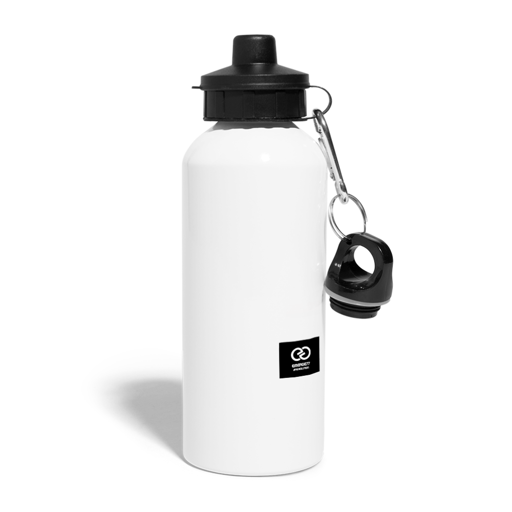 EMERGE77 LOGO Water Bottle - white