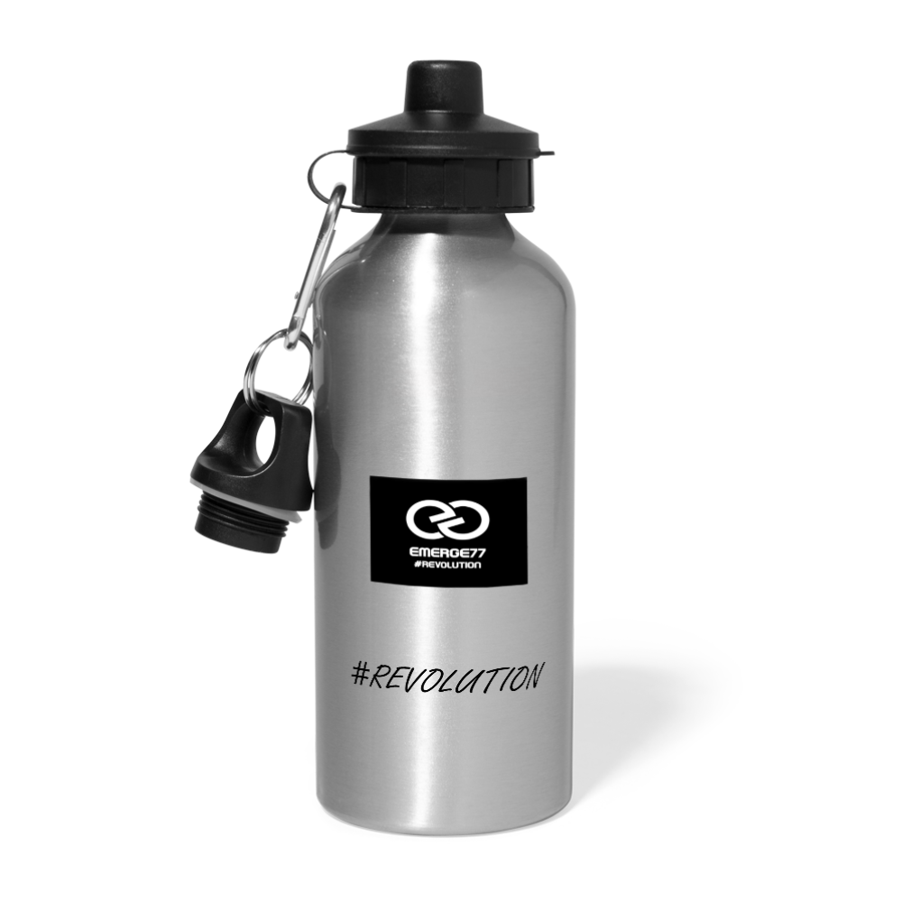 EMERGE77 LOGO Water Bottle - silver