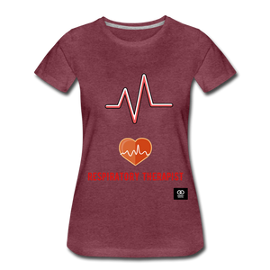 Respiratory Therapist Women’s Premium T-Shirt - heather burgundy