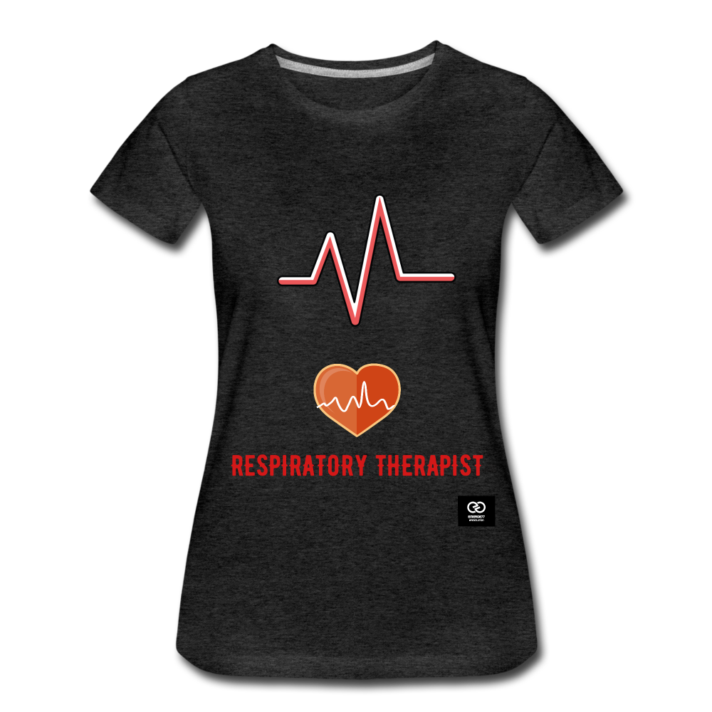Respiratory Therapist Women’s Premium T-Shirt - charcoal gray