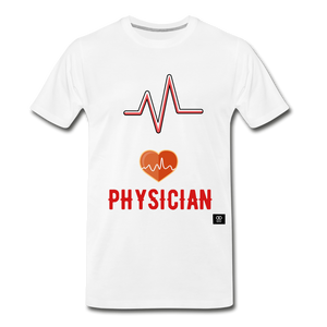 Physician Men's Premium T-Shirt - white