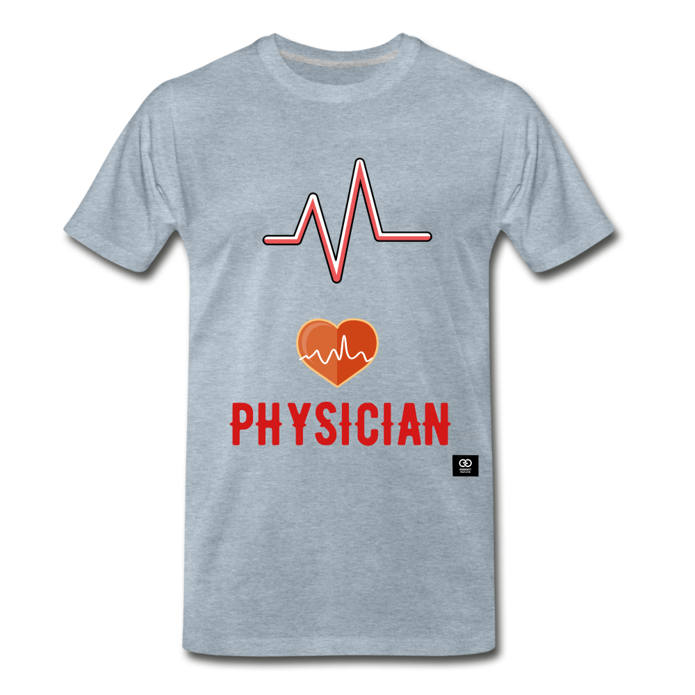 Physician Men's Premium T-Shirt - heather ice blue