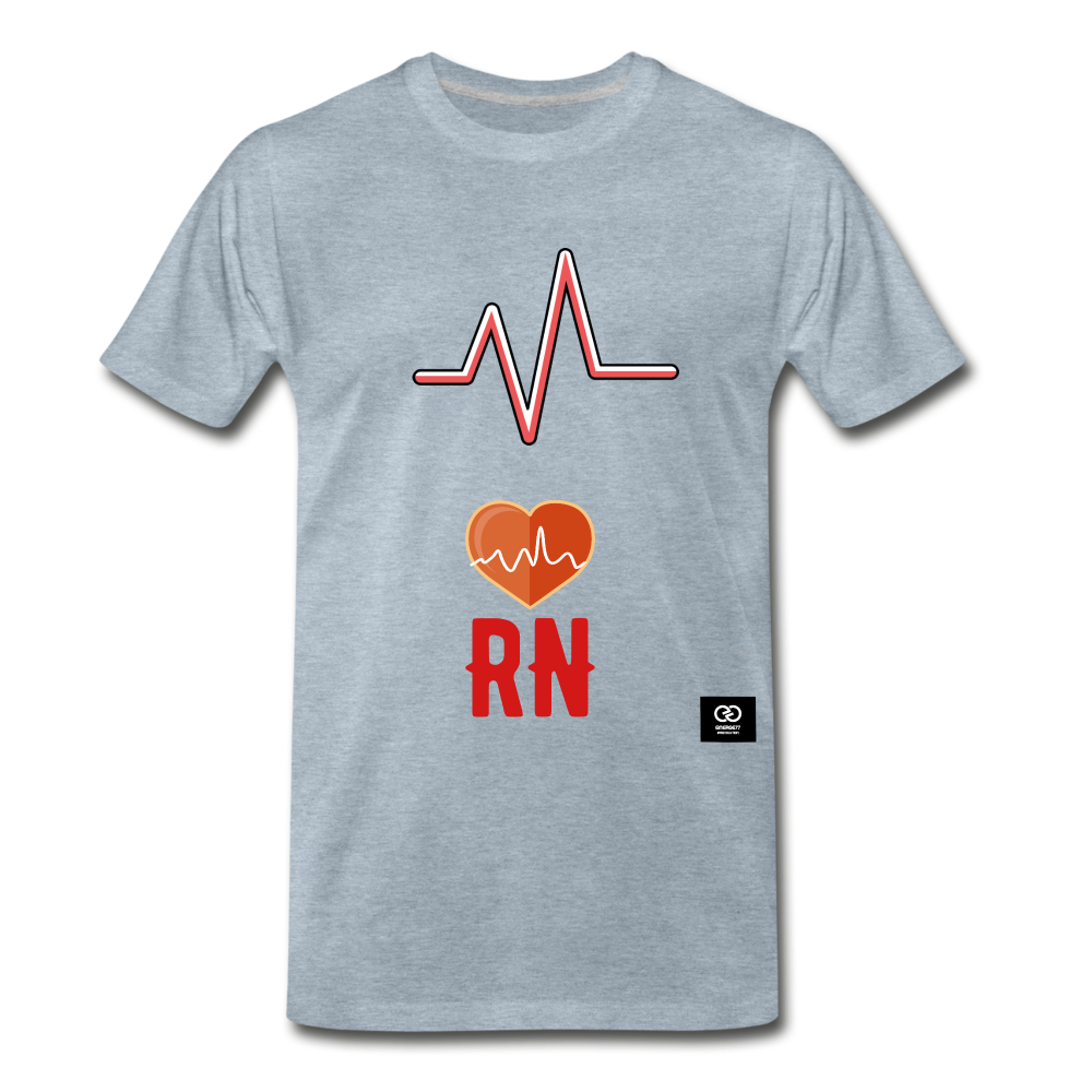 RN Men's Premium T-Shirt - heather ice blue