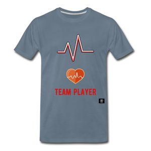 Team Player Men's Premium T-Shirt - steel blue