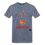 Load image into Gallery viewer, Team Player Men&#39;s Premium T-Shirt - heather blue
