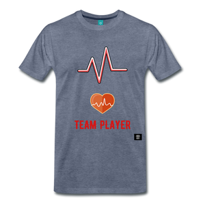 Team Player Men's Premium T-Shirt - heather blue