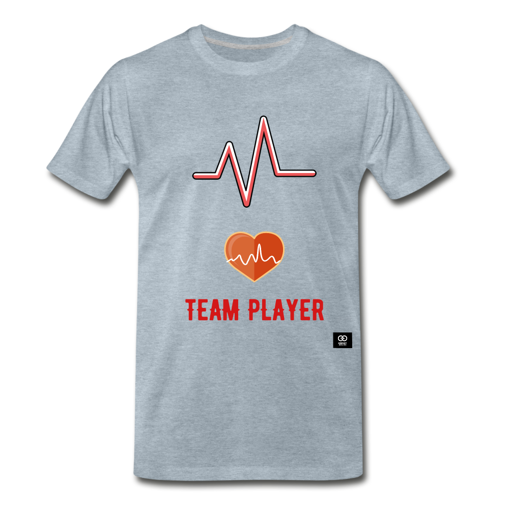 Team Player Men's Premium T-Shirt - heather ice blue