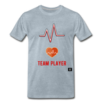 Load image into Gallery viewer, Team Player Men&#39;s Premium T-Shirt - heather ice blue
