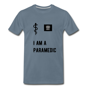 I Am A Paramedic Men's Premium T-Shirt - steel blue