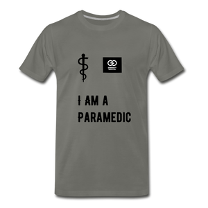 I Am A Paramedic Men's Premium T-Shirt - asphalt gray