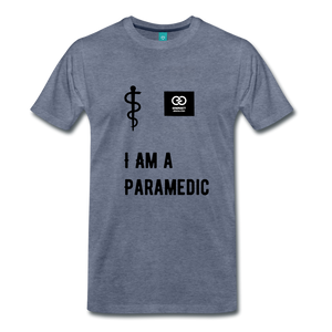 I Am A Paramedic Men's Premium T-Shirt - heather blue