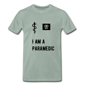 I Am A Paramedic Men's Premium T-Shirt - steel green