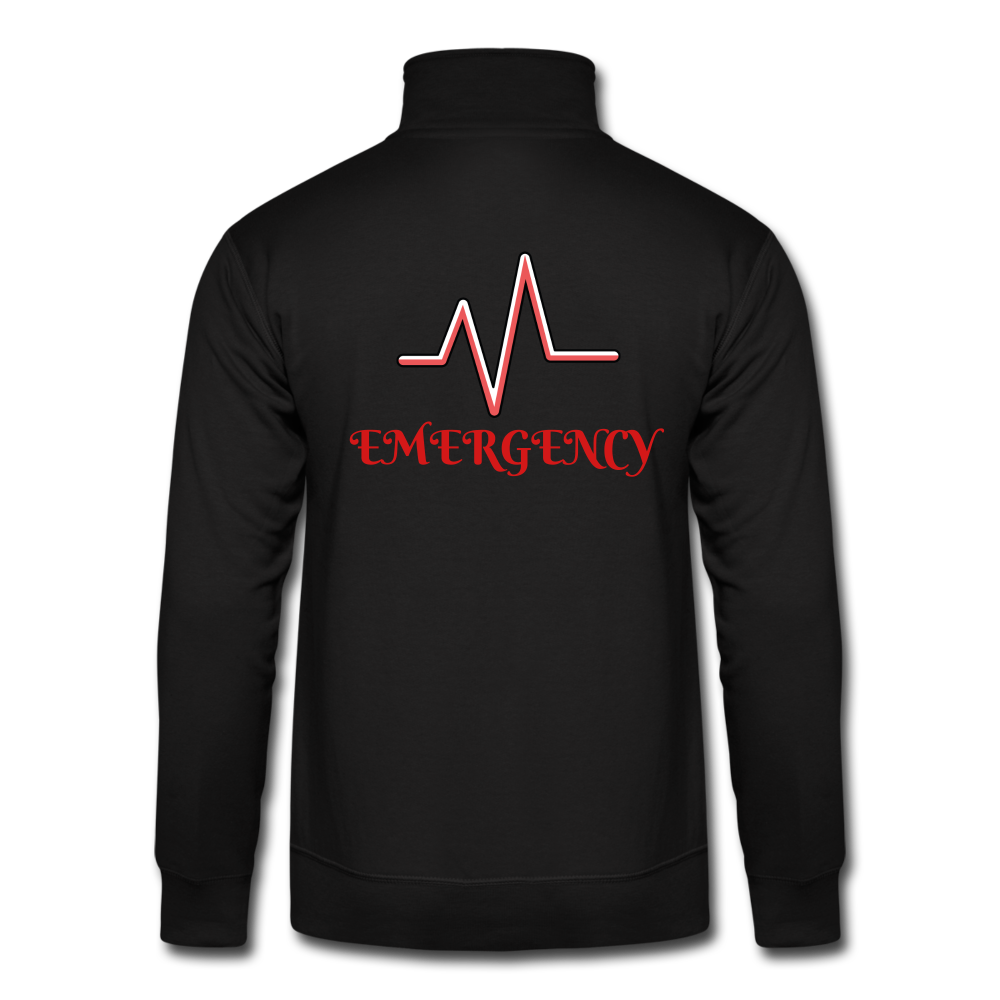 EMERGENCY Unisex - CUSTOMIZED Quarter Zip Pullover - black