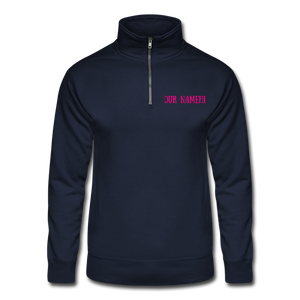EMERGENCY Unisex - CUSTOMIZED Quarter Zip Pullover - navy