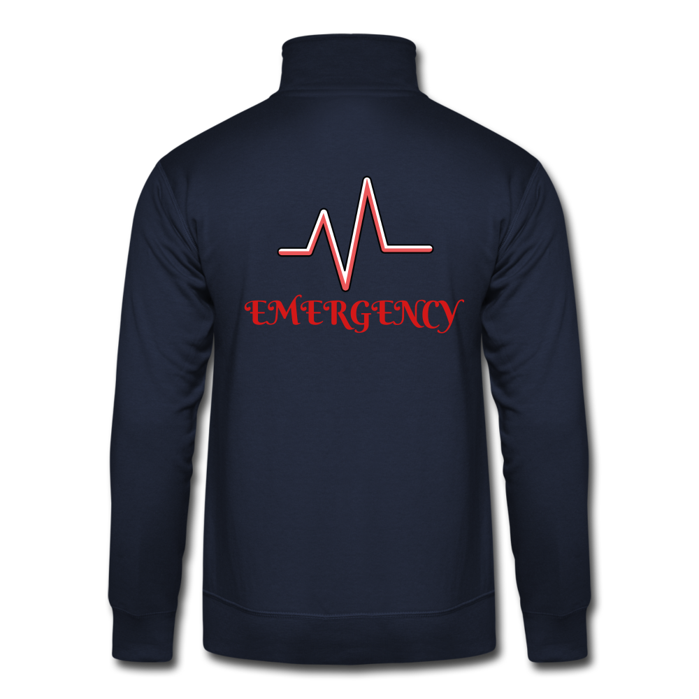 EMERGENCY Unisex - CUSTOMIZED Quarter Zip Pullover - navy