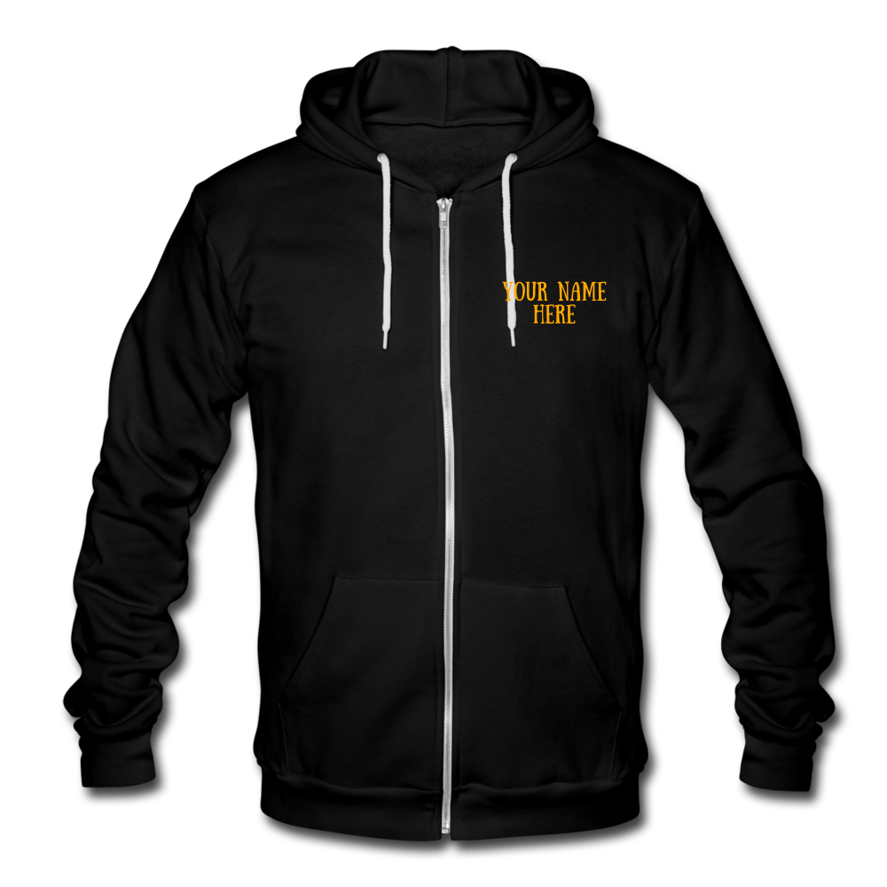 EMERGENCY Unisex Fleece Zip Hoodie - black