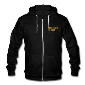 EMERGENCY Unisex Fleece Zip Hoodie - black